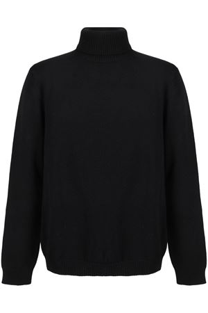 Black merino wool turtleneck sweater ROBERTO COLLINA | RA02003NERO